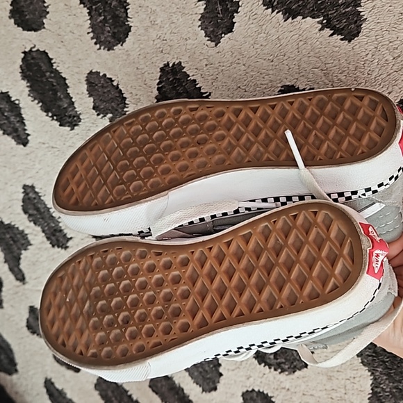 Vans Old Skool Ska-Hi Gray Suede Canvas Shoes Size 1 - Picture 8 of 9